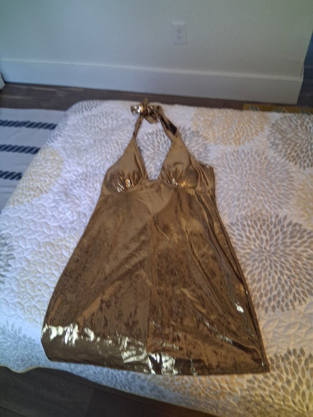 Sexy Gold Evening Dress